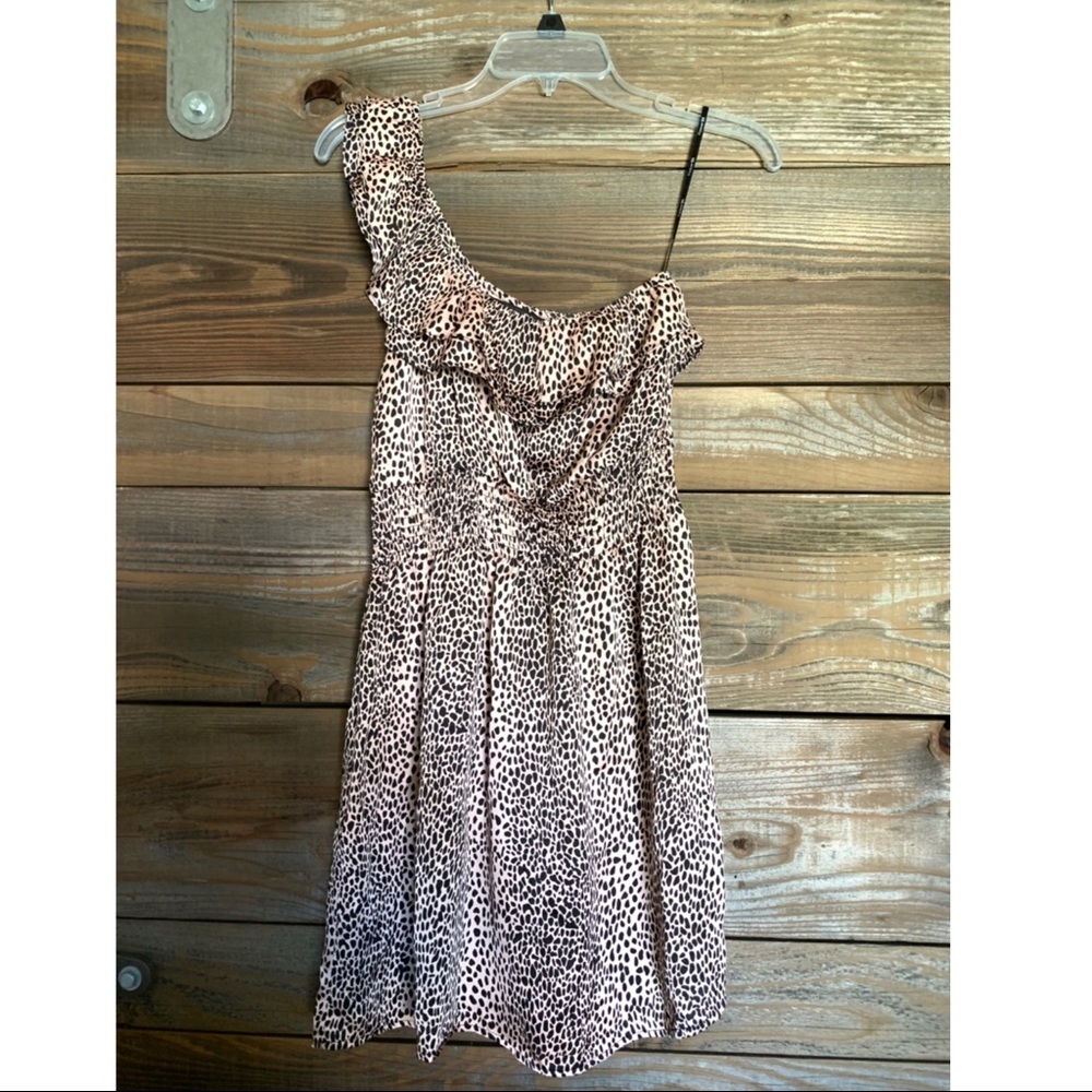 Forever21 - Leopard print one shoulder dress